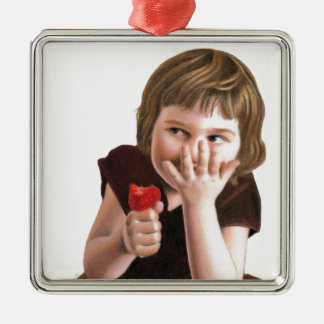 Girlish Giggles by Ana Tirolese Metal Ornament