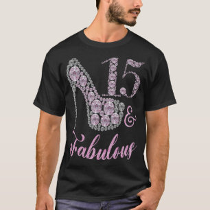 Girls 15 Year & Fabulously Sparkly Pumps Shoes 15t T-Shirt
