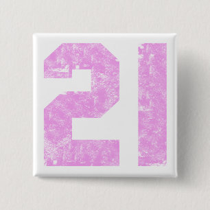 Girls 21st Birthday Gifts 2 Inch Square Button