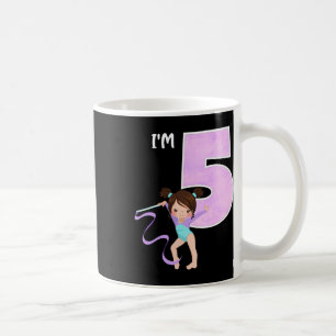 Girl's 5 Year Old Gymnast 5th Birthday Party Gymna Coffee Mug