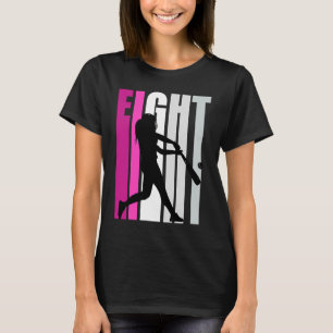 Girls 8th Baseball Birthday Pink Softball Queen Ba T-Shirt