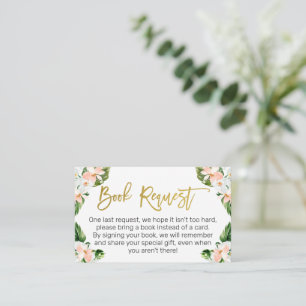 Girls Aloha Tropical Book Request Enclosure Card
