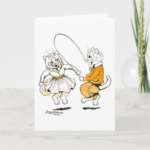 Girls and Boys, Louis Wain Card