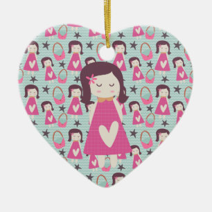 Girls and Handbags Ceramic Ornament