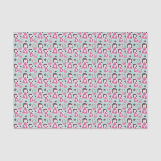 Girls and Handbags Tissue Paper (Front)