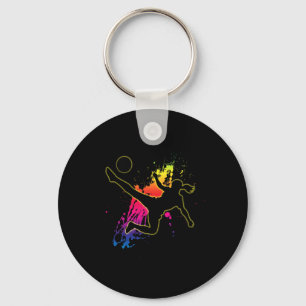 Girls And Women's Soccer Gift Teen Player Practice Keychain