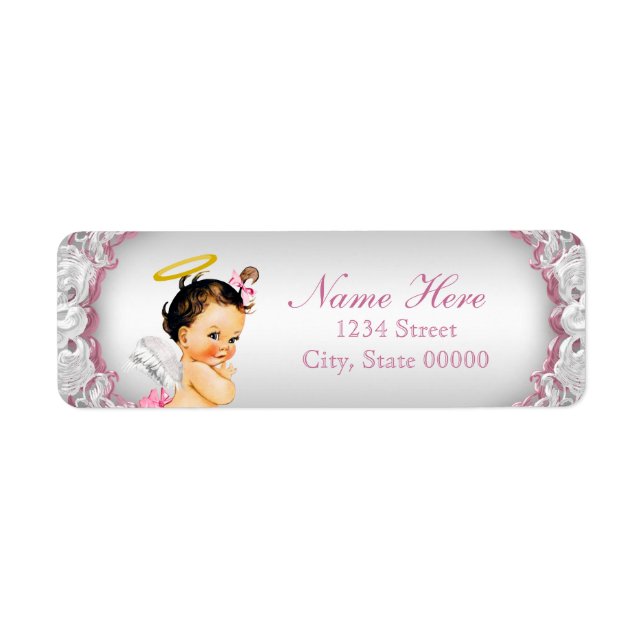 Girls Angel Baptism Christening (Front)