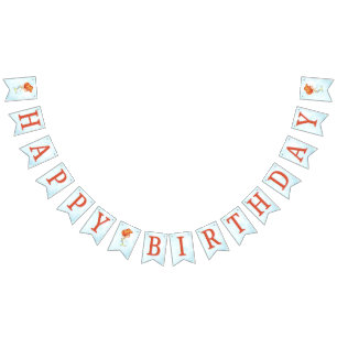 Girls Any Age Mermaid Under the Sea Birthday Bunting Flags