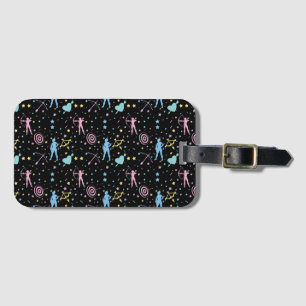 Girls Archery - Girly Hearts Stars Archer Luggage Tag
