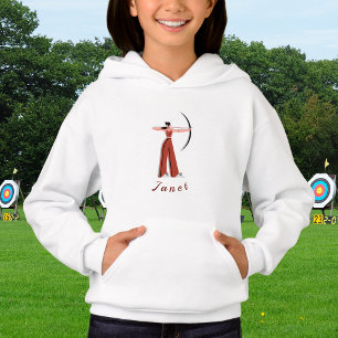 Girl's Archery Theme Bow Arrow Archers Kid Name