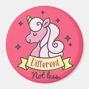 Girls Autism Awareness, Different Not Less Magnet