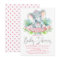 Girls Baby Elephant Baby Shower Invitations