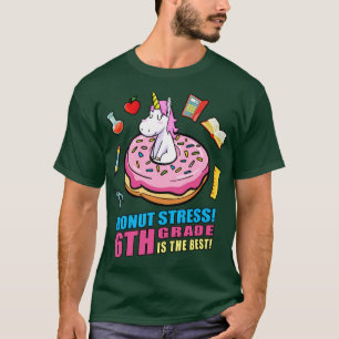 Girls Back to School Gift Magical Unicorn 6th Grad T-Shirt