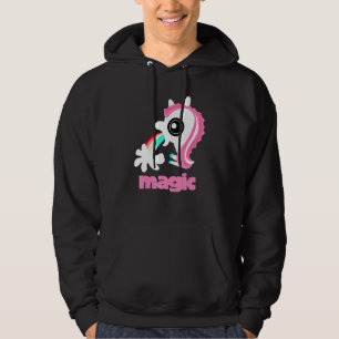 Girls Back To School Rainbow Barf Magic Unicorn A Hoodie