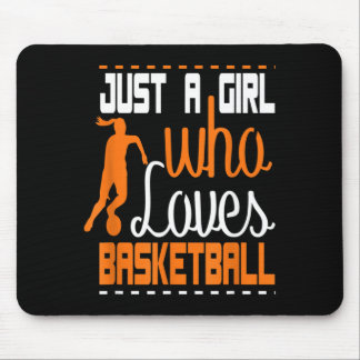 Girls Basball A Girl Who Loves To Play Basball Mouse Pad