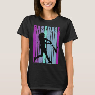 Girls Baseball Colours Softball Fan Daughter Grand T-Shirt