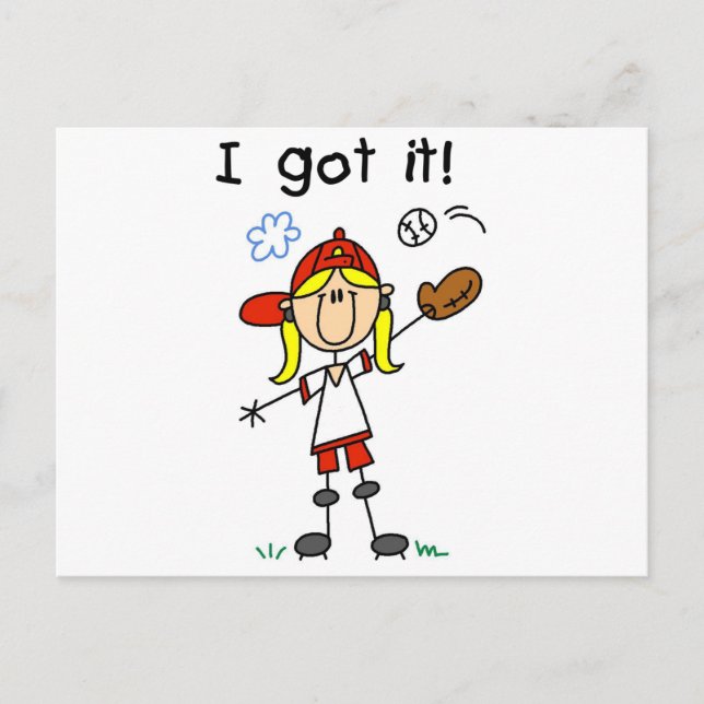 Girls Baseball I Got It Tshirts and Gifts Postcard (Front)