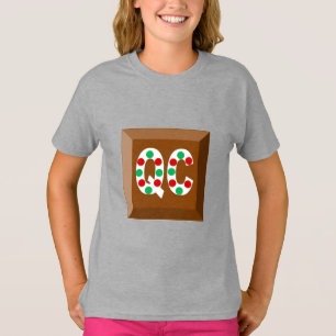 Girls' Basic T-Shirt  CHOCOLATE  QUEBEC