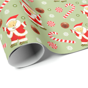 girls basketball Christmas Wrapping Paper