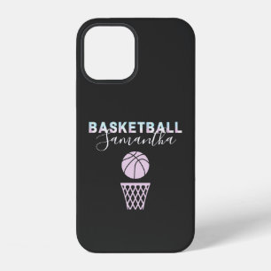 Girls Basketball Name Cute Basket Personalized iPhone 12 Case