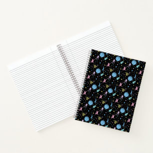 Girls Basketball Players - Stars Pattern Notebook