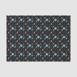Girls Basketball Players - Stars Pattern Tissue Paper