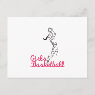 Girls Basketball Postcard