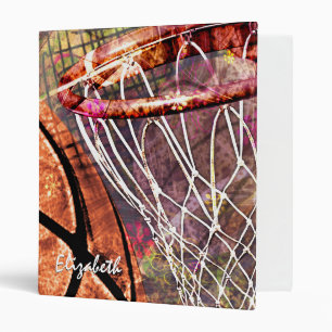 Girls' Basketball Sporty Binder