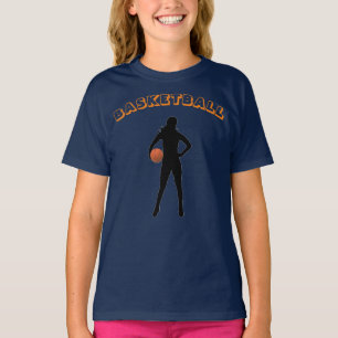 Girl's Basketball T-Shirt with Name & Number