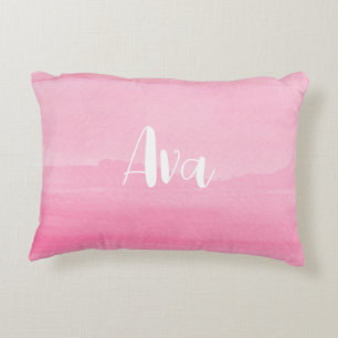 Girls Bedroom Decor with Name Accent Pillow