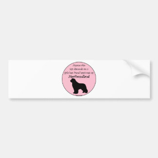 Girls Best Friend Bumper Sticker
