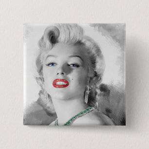 Girl's Best Friend I 2 2 Inch Square Button