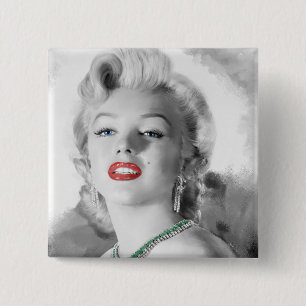 Girl's Best Friend I 2 Inch Square Button