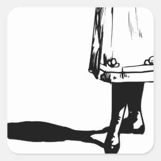 girls better square sticker