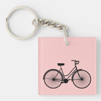 Girl's Bike -  U Pick Bkg Colour Keychain
