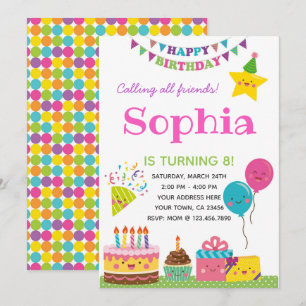 Girls Birthday Invitation