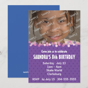 Girl's Birthday Party Invitation