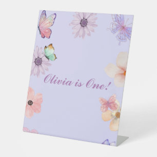 GIRLS BIRTHDAY  PEDESTAL SIGN