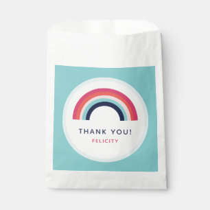 Girls Birthday Personalized Name Age Pink Blue Favour Bag