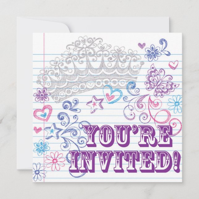 Girl's Birthday / Sweet 16 Invite (Front)