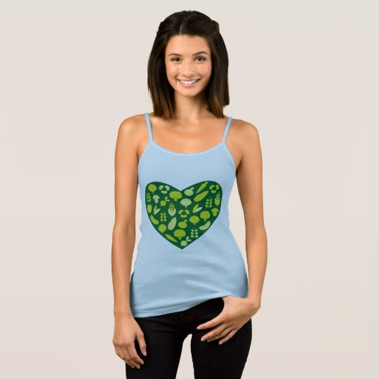 Girls blue tshirt with Vegetable