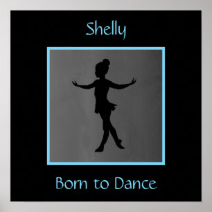 Girls "Born to Dance" Personalized Poster