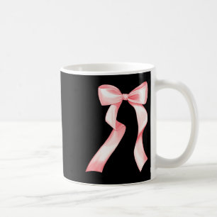 Girls Bow Ribbon Tee Trendy Girls Shirt Coffee Mug