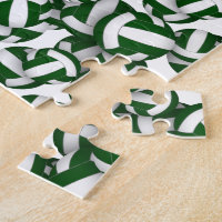 girls boys green white volleyball sports games