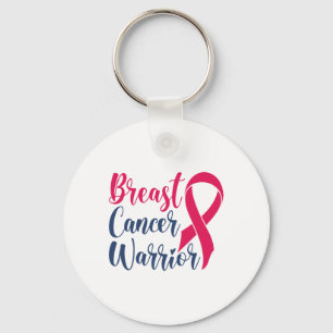 Girls Breast Cancer Warrior2 Keychain
