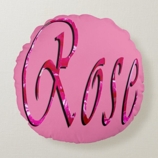 Girls Called Rose, Round Pillow (Front)