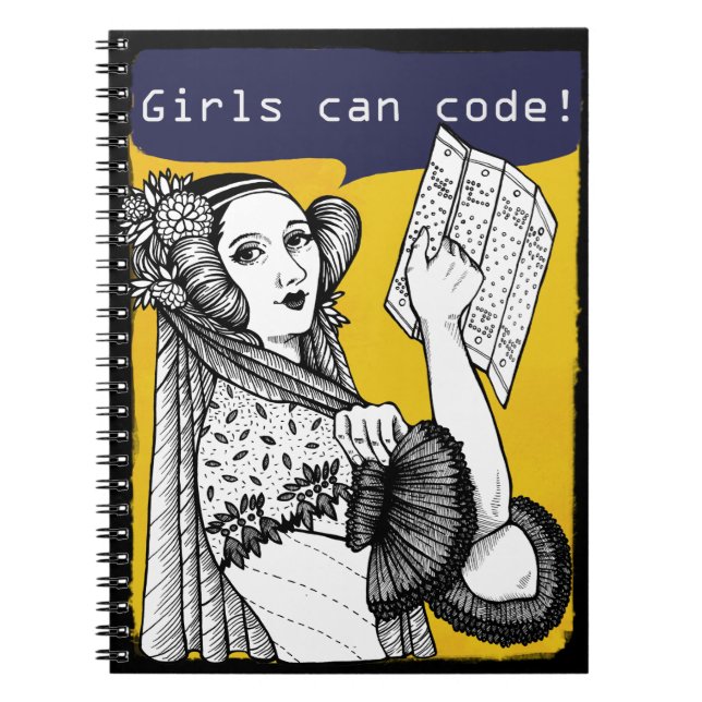 Girls can code! notebook (Front)