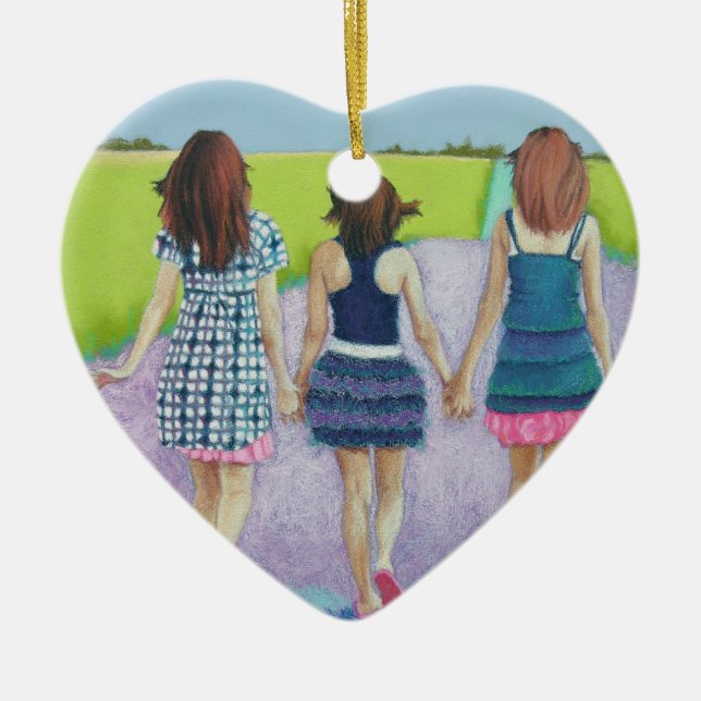 Girls Ceramic Ornament (Front)