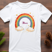 Girls' Charming Rainbow with Glowing Stars