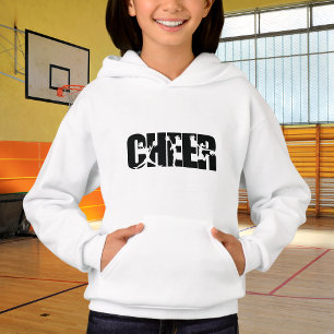 Girls Cheer Word Pom Pom Cheerleading Silhouette